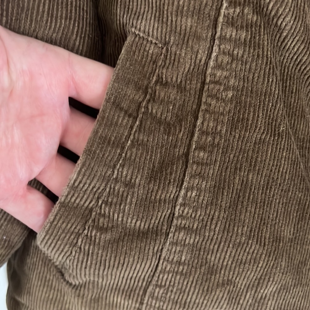 Braetan XL corduroy coat jacket Brown and tan warm office work school vacay - Picture 7 of 16